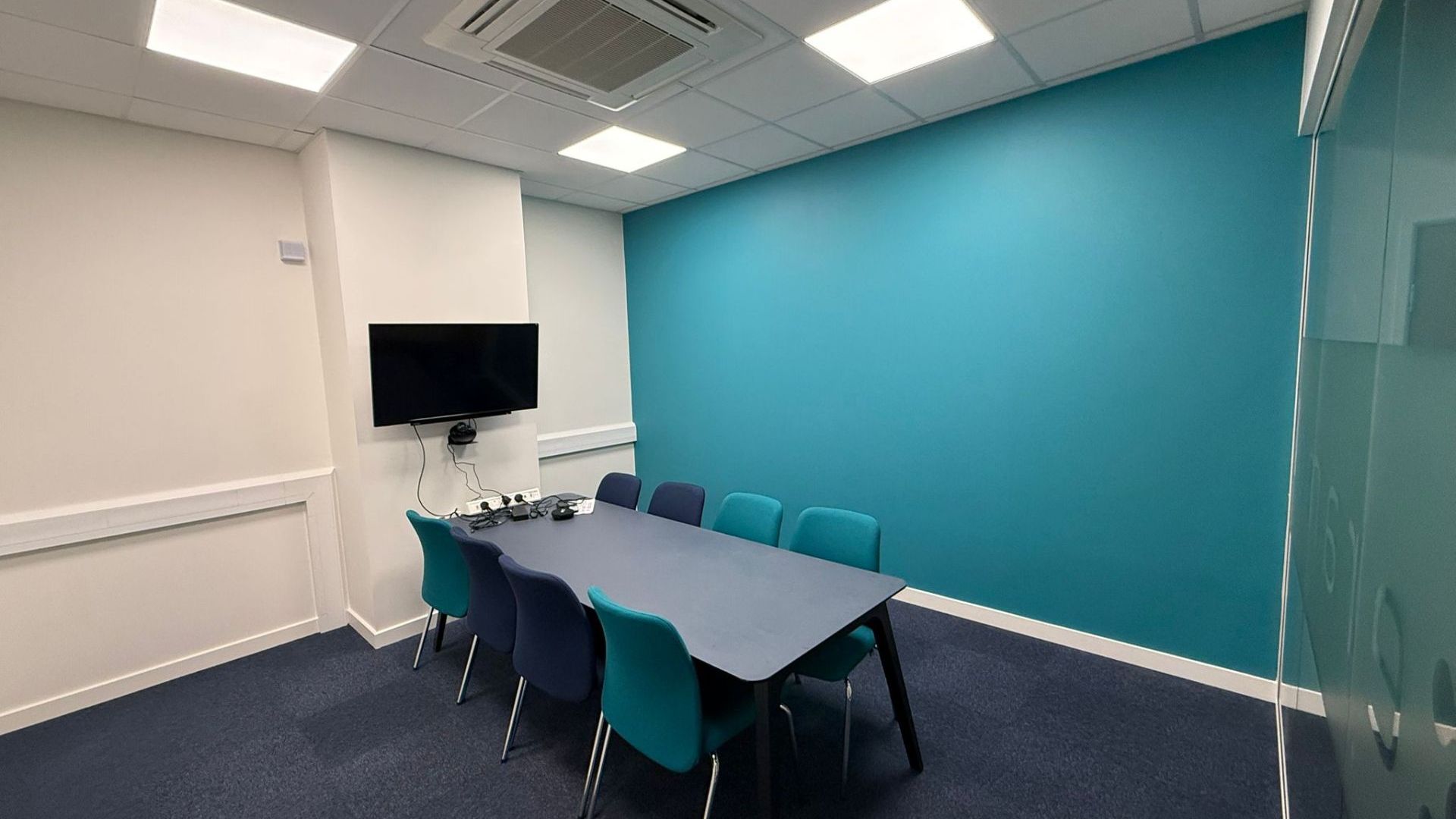 office one Teal painting decoration