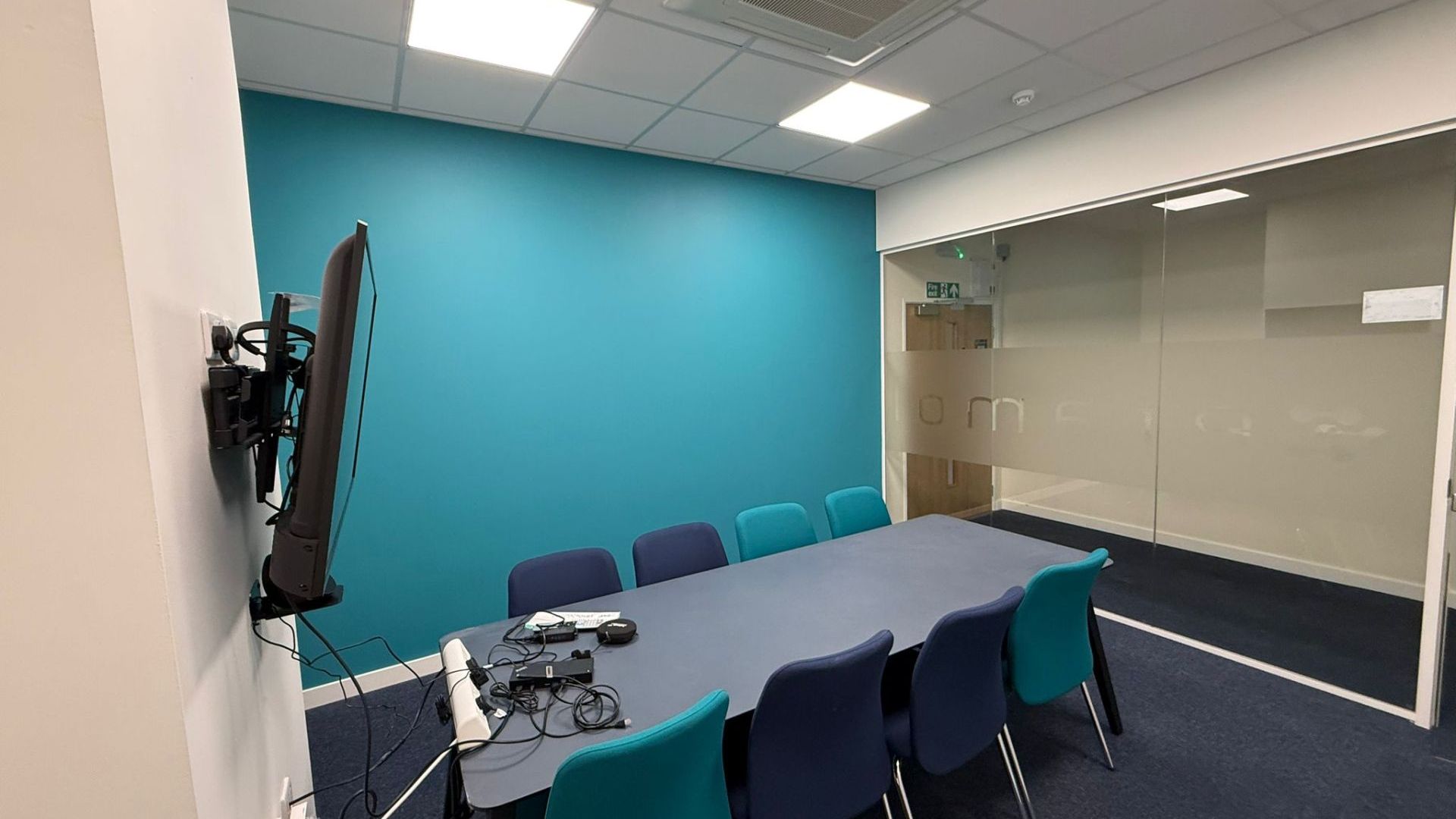 Office one Teal painting decoration