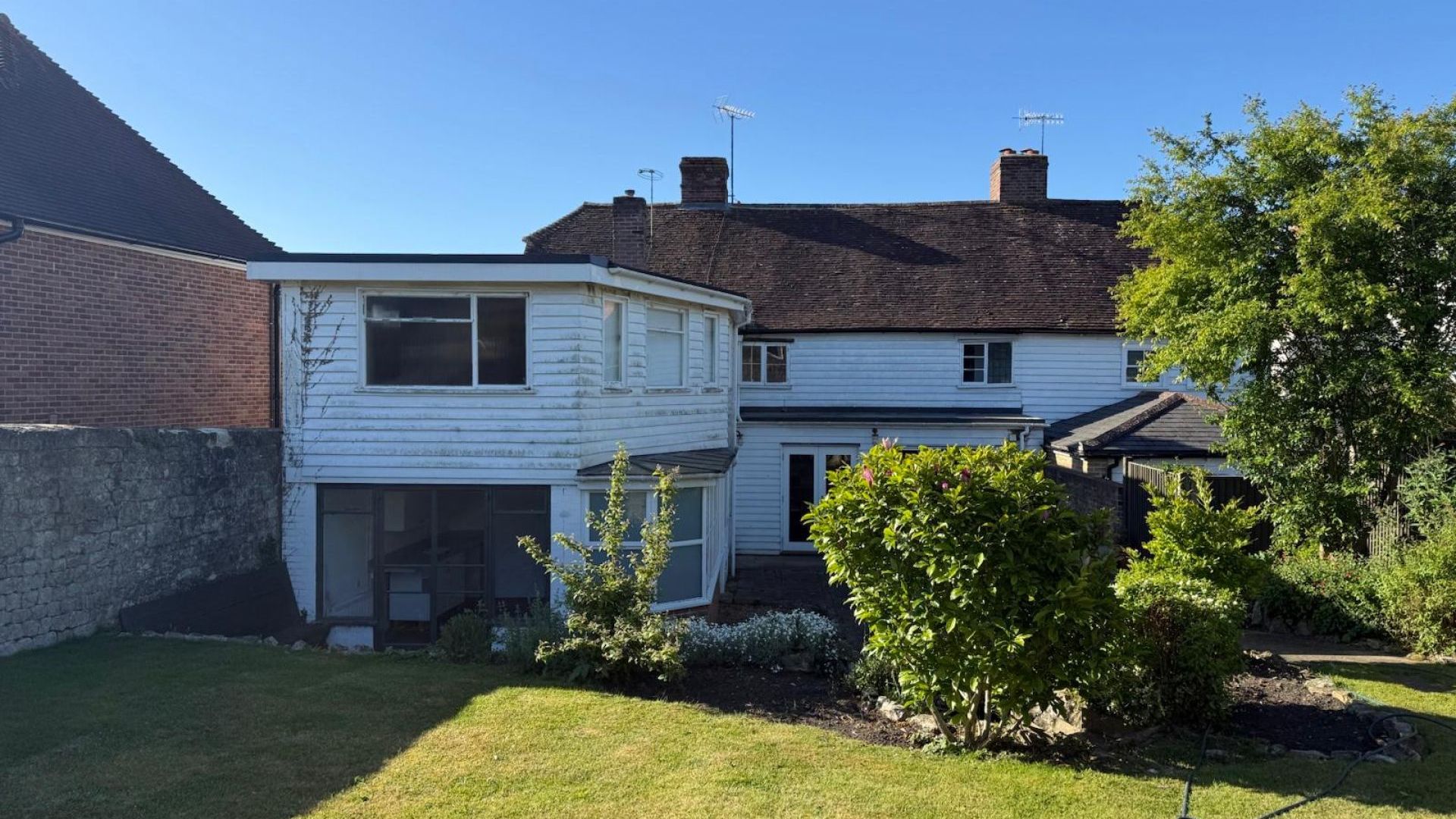 Rear of Listed property 