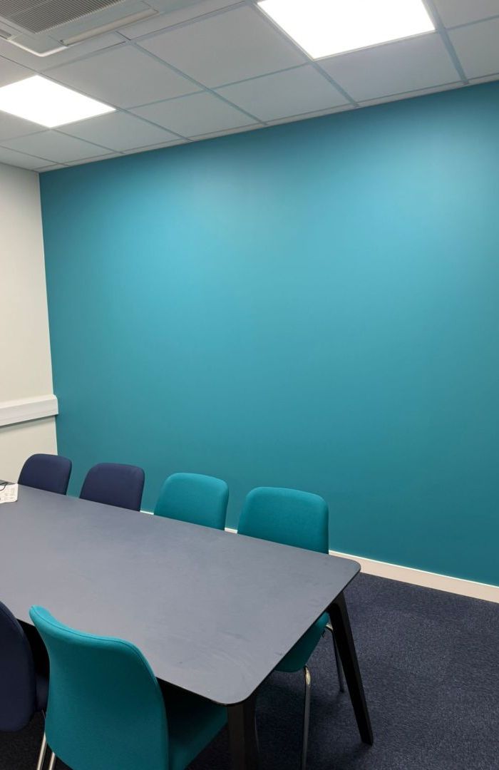 office one Teal painting decoration 
