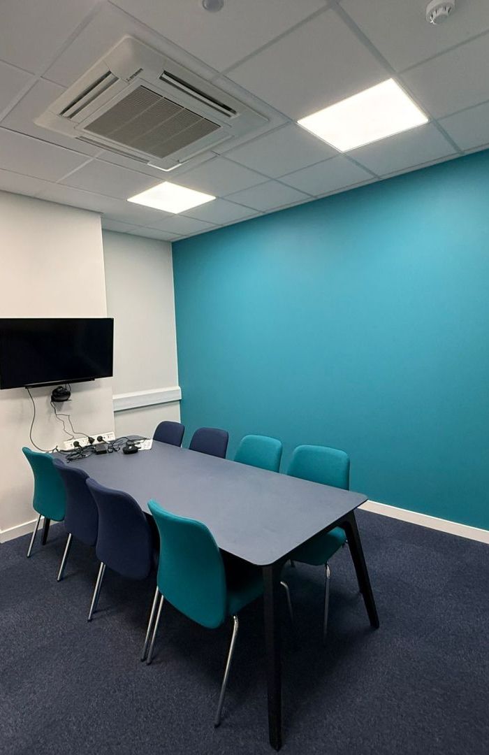 office one Teal painting decoration