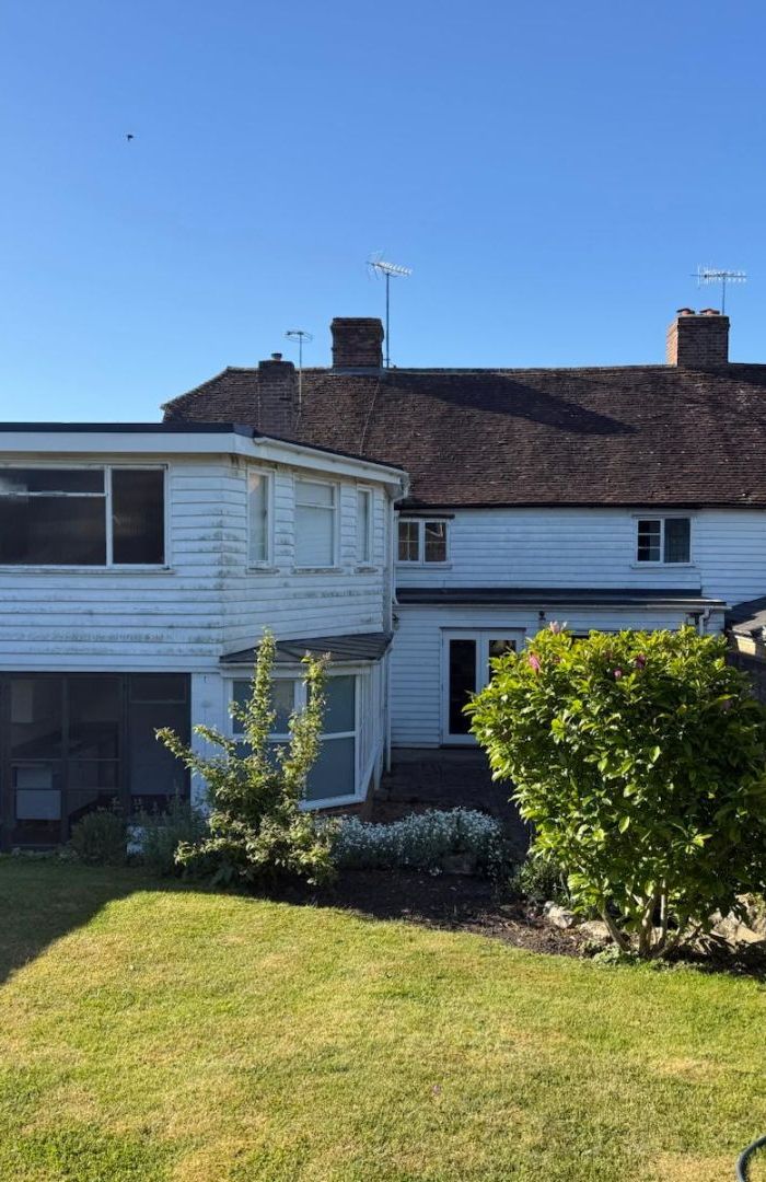 Rear of Listed property 